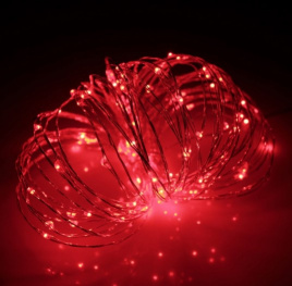 Гирлянда "Роса" LED-DD-200-20М-12V красная