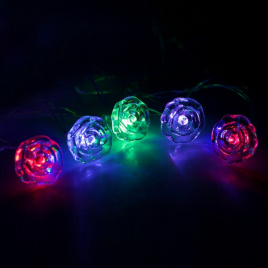 Гирлянда LED  36  Цветочки  1Д-2цв 5м