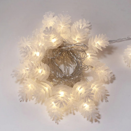 Гирлянда LED  20 Шишка ТБелый стекло 5м F34-69 IPF