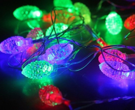 Гирлянда LED  36  Шишка  3,5м 1диод 2цв