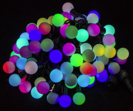 Гирлянда LED 80(40) 10M-мульти.мат.шар. ф