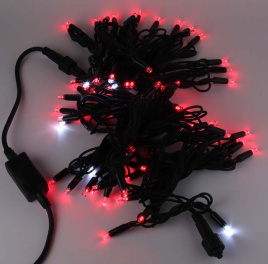 Гирлянда LED  80 Крас 10м.зел.пр.кау К130-13G IPF