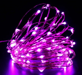 Гирлянда "Роса" LED-DD-100-10М-12V фиолетовая