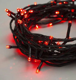 Гирлянда LED 140  12 м красная з. пр К130-111 IPF