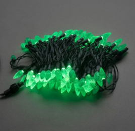 Гирлянда LED-XS-100-240V-10м ягода зеленая.