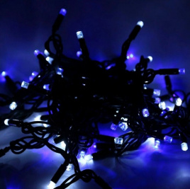 Гирлянда LED  40 Слива сине-белая  9м.уличный