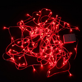 Гирлянда LED 100  9 м красная пр.пр К130-104 IPF