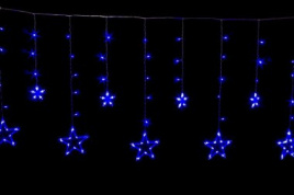 Бахрома "Звезда" 2,5м 138 LED синяя