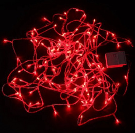 Гирлянда LED 140  12 м Красная пр. пр К130-115 IPF