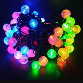Гирлянда LED 100 10м шар прозр.мульти.уличн.ф