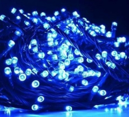 Гирлянда LED 200 16 м Синяя зел. пр  К130-121 IPF