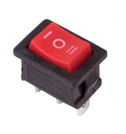 Переключатель on-off+N красный 3С mini 36-2144 Rex