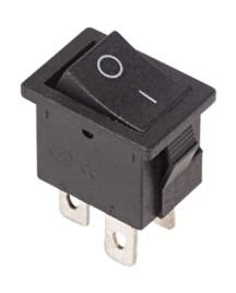 Переключатель on-off черн. mini 4С 6A 36-2146 Rexant