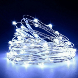 Гирлянда "Роса" LED-DD-100-10М-12V белая