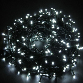 Гирлянда LED 400  28 м Белая чер. пр. лаб