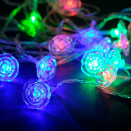 Гирлянда LED  20 Роза Мульти 3,5м. К130-248 IPF