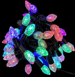 Гирлянда LED 100  Шишка мульти 8,8 м.уличный