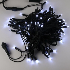 Гирлянда LED  80 Бел. 10м зел.пр.кауч К130-13I IPF