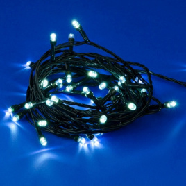 Гирлянда LED  50, 5м,  Белая зел.пров.К130-353 IPF