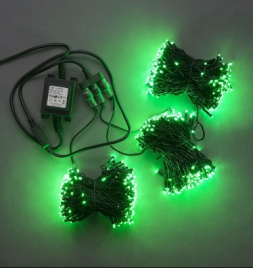 Гирлянда LED-BS-200*3-20М*3-24V  зеленая
