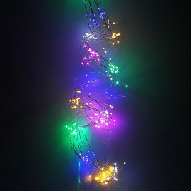 Гирлянда LED 225 мульти 1,5м "конский хвост"