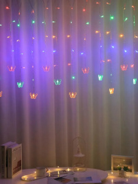 Гирлянда LED  40  Бабочка 3,5м 1диод 2цв