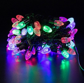 Гирлянда LED  20 Шишка MIX стекло 5м F34-68 IPF