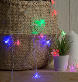 Гирлянда LED  20 Лилия Мульти 3,5м. К130-250 IPF
