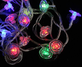 Гирлянда LED  20 Цветочек Мульти 3,5м К130-249 IPF