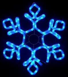 Снежинка 76х66 см., синяя,LED-XM(FR)-2D-CK022-B-30